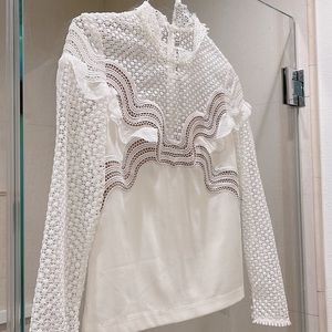 Self-Portrait Lace Blouse